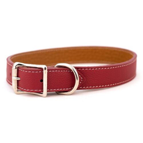 Auburn Leathercrafters Tuscan Dog Collar Red